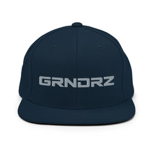 Load image into Gallery viewer, Dark Navy Logo Snapback Hats - GRNDRZ
