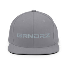 Load image into Gallery viewer, Silver Logo Snapback Hats - GRNDRZ
