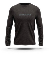 Load image into Gallery viewer, Dark Gray Heather Logo Long Sleeve Tee - GRNDRZng Sleeve Tee - GRNDRZve Tee - GRNDRZ
