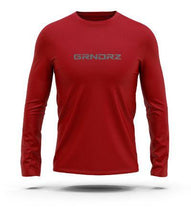 Load image into Gallery viewer, Red Logo Long Sleeve Tee - GRNDRZng Sleeve Tee - GRNDRZve Tee - GRNDRZ
