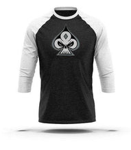 Load image into Gallery viewer, Black &amp; White 3/4 Sleeve Raglan - GRNDRZ
