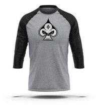 Load image into Gallery viewer, Gray &amp; Black 3/4 Sleeve Raglan - GRNDRZ
