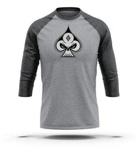 Load image into Gallery viewer, Grey &amp; Heather Charcoal 3/4 Sleeve Raglan - GRNDRZ
