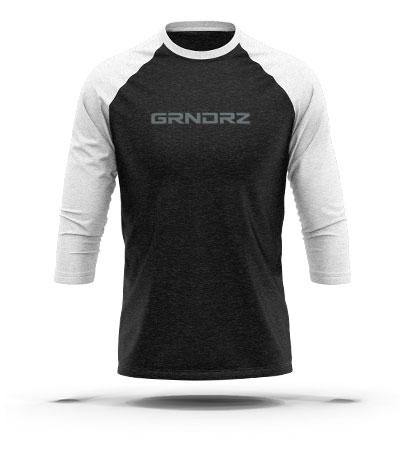 Black & White 3/4 Sleeve Raglan - GRNDRZ