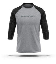 Load image into Gallery viewer, Gray &amp; Black 3/4 Sleeve Raglan - GRNDRZ
