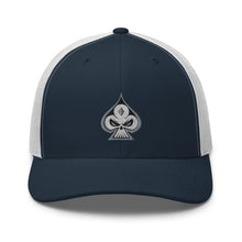 Load image into Gallery viewer, Navy &amp; White Trucker Cap - GRNDRZ
