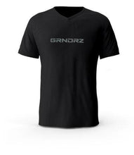 Load image into Gallery viewer, Black Logo V-Neck T-Shirts - GRNDRZ
